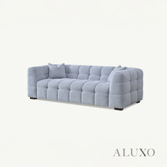 ALUXO® Tribeca Bubble Sofa Collection in Peral Bouclé – 3/4 Seater Sofa, Armchair & Footstool