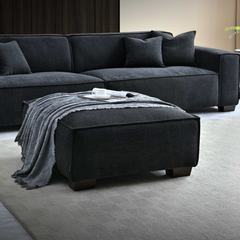 Dakota 4 seater with Chaise in Midnight Boucle