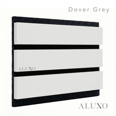 Panelux™ Pro Wide Dove Grey Coloured Wall Panel | 3-Sided Wrap Design 240cm x 30cm (Set of 2)