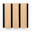 Wide Slat 3-sided wood veneer/wrapped colour