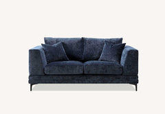 ALUXO® Lenox 3 & 2 Seater Sofa – Aegean Blue Velvet | Mid-Century Modern Comfort