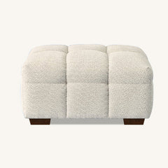 ALUXO® Tribeca Bubble Sofa Collection in Oatmeal Beige Bouclé – 3/4 Seater Sofa, Armchair & Footstool