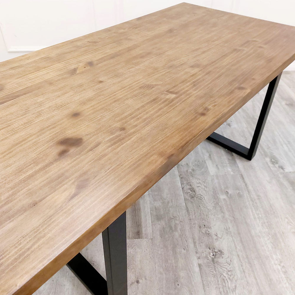 Ivar 180cm Dining Table with Matte Black Legs